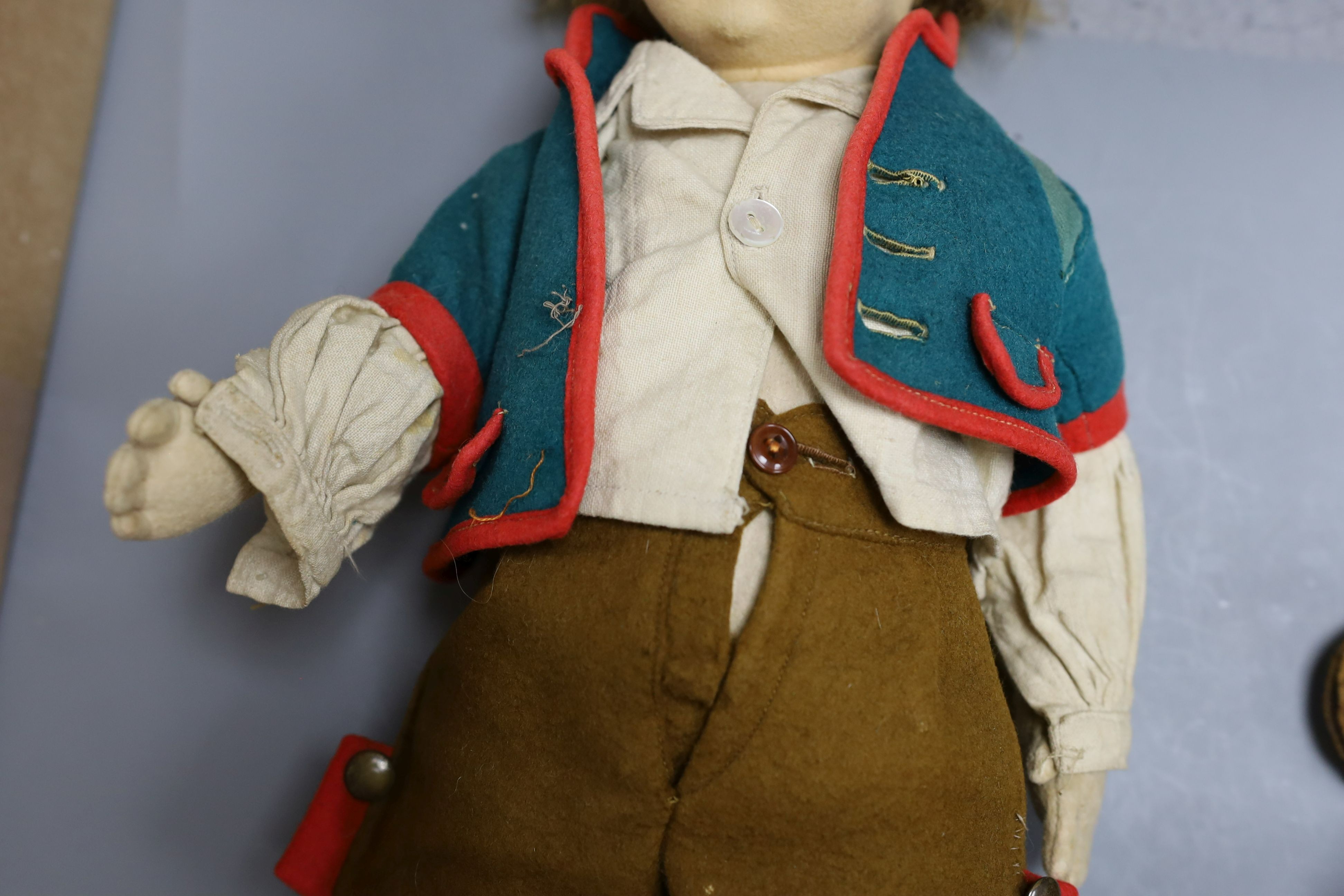 A Lenci felt mountaineer doll, 46cm
